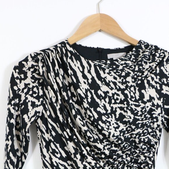 *H&M Draped Black and Beige bodycon dress - Picture 4 of 8